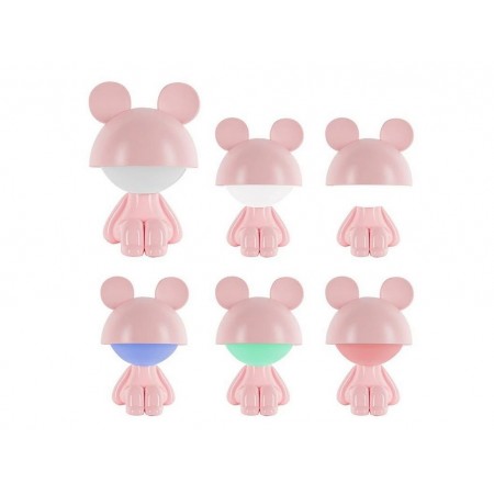Светильник-ночник LED с розовым аккумулятором Cute Mouse, Kite K25-316-2-2 Светильник-ночник LED с розовым аккумулятором Cute Mouse, Kite K25-316-2-2