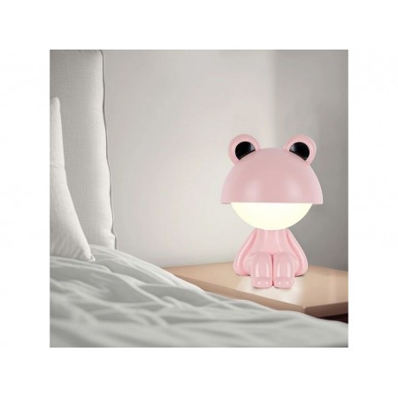 Світильник-нічник LED з акумулятором Cute Froggy рожевий, Kite K25-316-3-2
