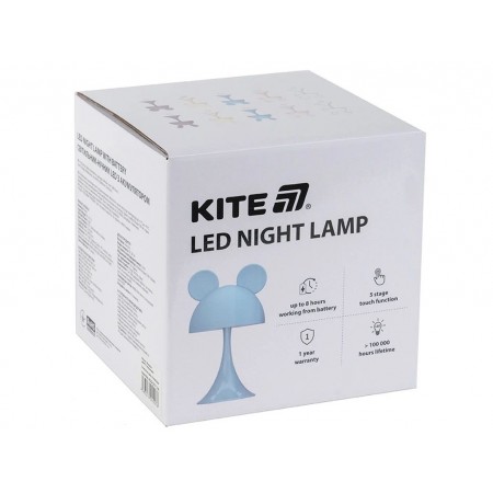 Светильник-ночник LED с аккумулятором Simple Bunny синий, Kite K25-317-1-3 Светильник-ночник LED с аккумулятором Simple Bunny синий, Kite K25-317-1-3