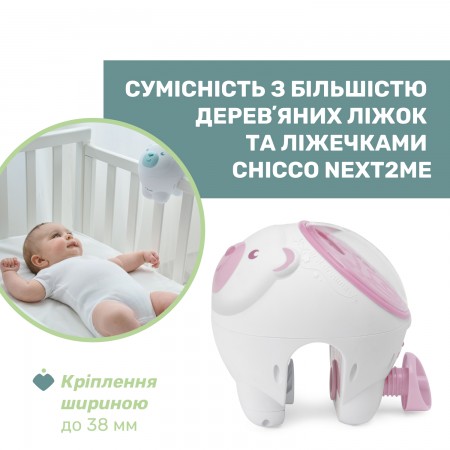 Іграшка-проектор "Полярне ведмежа" арт. 11558.10 колір Рожевий