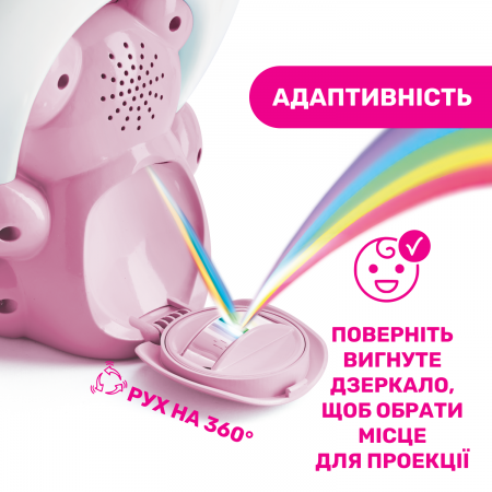 Игрушка-проектор "Мишка под радугой" арт. 10474.10 цвет Розовый Игрушка-проектор "Мишка под радугой" арт. 10474.10 цвет Розовый