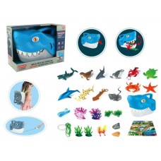 Игровой набор с фигурками морских животных Shark Storage Case, 30 см, контейнер-акула FY905822