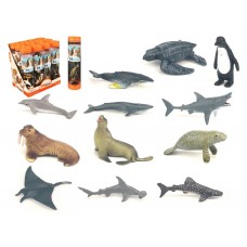Набор фигурок морских животных Model Series, 12 шт, в тубусе LT507885