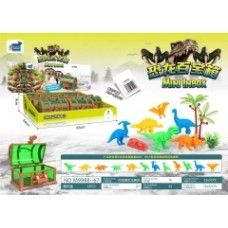 Набір фігурок динозаврів Mini Dinox у скрині M9988-67