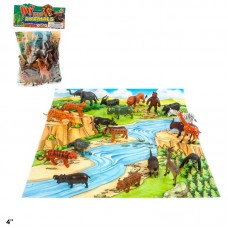 Набор фигурок диких животных BabyToys HB9810/20-1, 20 шт