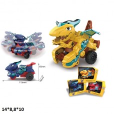 Игрушка динозавр BabyToys 168-44K трансформер на колесах