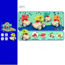 Динозавр на колесиках BabyToys X025-17C press go