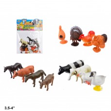Набор фигурок животных BabyToys HB9710/12 резиновые 12 шт