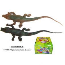 Тянучка крокодил BabyToys A104DB пластиковая 14 дюймов