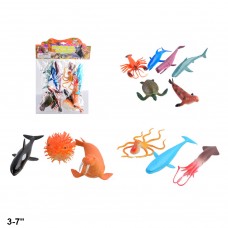 Игрушки морские животные BabyToys HA2483 резиновые 12 штук