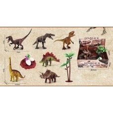 Набор динозавров BabyToys JB 008, пластиковые, 12 штук Набор динозавров BabyToys JB 008, пластиковые, 12 штук