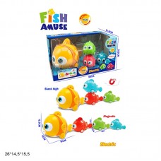 Набор для ванной BabyToys 618-2 рыбки на магнитах