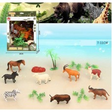 Набір фігурок тварин BabyToys 3309-26, 8 штук, пластик