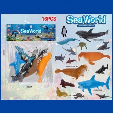 Набір тварин 559-320 A морські мешканці, 15 фігурок, у пакеті