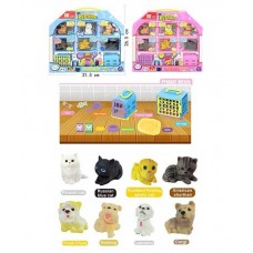 Игровой набор животных BabyToys с пищащими фигурками и переносками