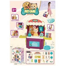 Набор животных BabyToys 16884 с котенком, 17 элементов, чемодан Набор животных BabyToys 16884 с котенком, 17 элементов, чемодан