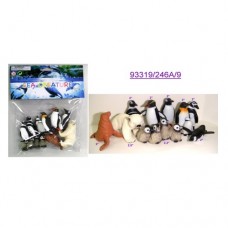 Игрушки полярные животные BabyToys 246A/9, резиновые, 9 шт
