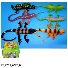Тянущаяся игрушка ящерица BabyToys A100DB пластик 18см