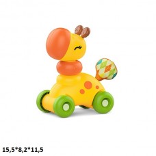 Игрушка жираф BabyToys HE8094 на колесиках для малышей