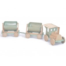 Поезд-конструктор с 2 прицепами, 110×25×25 см, движущиеся элементы, Doloni Toys 013118/01eco