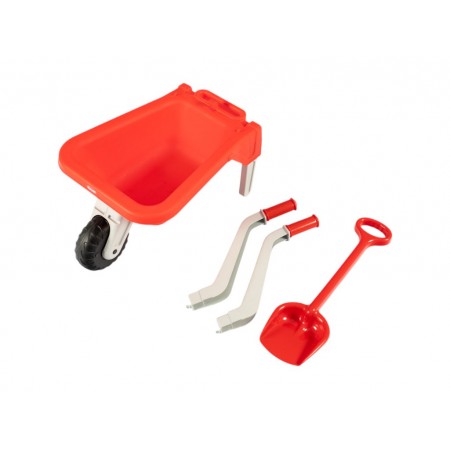 Тачка детская с лопатой 01530/01, 82,5 см, для перевозки песка, Doloni Toys Тачка детская с лопатой 01530/01, 82,5 см, для перевозки песка, Doloni Toys