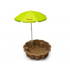 ЭКО Песочница - бассейн Цветок с зонтом Doloni Toys 01235/01eco