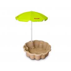 ЭКО Песочница - бассейн Цветок с зонтом Doloni Toys 01235/02eco