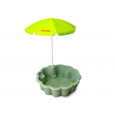 ЭКО Песочница - бассейн Цветок с зонтом Doloni Toys 01235/03eco