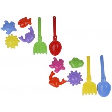 Песочный набор №6 лопатка,грабли, пасочки MToys 21243