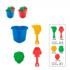Набор для песочницы BabyToys 295-32A с ведром и формочками