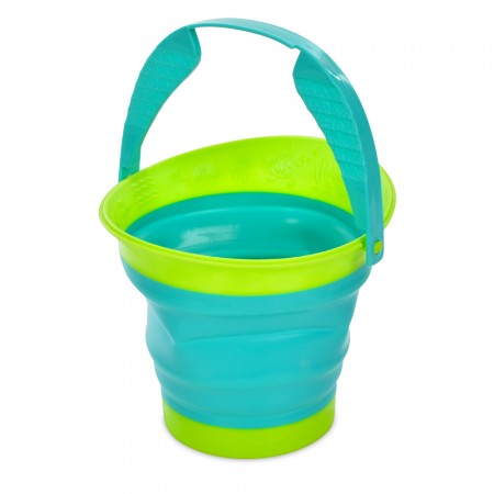 Ведро складне для пісочниці BabyToys 6912, 17см, 3кольори Ведро складне для пісочниці BabyToys 6912, 17см, 3кольори