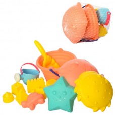 Игрушки для песочницы BabyToys HG-768 мягкие с формочками Игрушки для песочницы BabyToys HG-768 мягкие с формочками