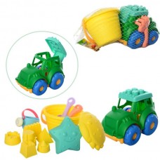 Набор для песочницы BabyToys HG-770 с трактором, 7 предметов