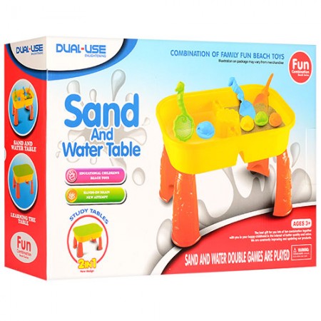 Стіл-пісочниця BabyToys 609 з набором іграшок, 42х28 см Стіл-пісочниця BabyToys 609 з набором іграшок, 42х28 см