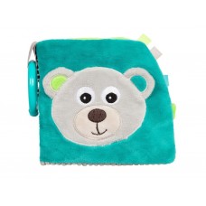 Игрушка-книжечка мягкая развивающая BEARS – серая Canpol Babies 68/075_grey Игрушка-книжечка мягкая развивающая BEARS – серая Canpol Babies 68/075_grey