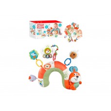 Игрушка мягкая Подвеска 2в1 с подушкой Белка, музыка и свет, звуки животных, на батарейках BY123 Игрушка мягкая Подвеска 2в1 с подушкой Белка, музыка и свет, звуки животных, на батарейках BY123