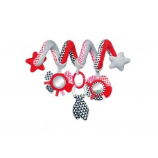 Игрушка мягкая спираль к кроватке/тележке Zig Zag - красная Canpol Babies 68/063_red Игрушка мягкая спираль к кроватке/тележке Zig Zag - красная Canpol Babies 68/063_red