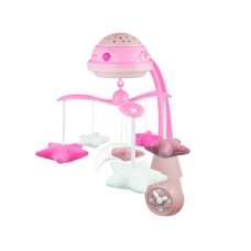 Карусель музыкальная электрическая с проектором – розовая Canpol Babies 75/100_pin Карусель музыкальная электрическая с проектором – розовая Canpol Babies 75/100_pin