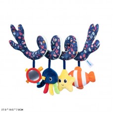 Погремушка BabyToys 25761A спираль с колокольчиком и пищалкой Погремушка BabyToys 25761A спираль с колокольчиком и пищалкой