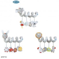 Погремушка для малышей BabyToys 9488A с дзвоночком и спиралью Погремушка для малышей BabyToys 9488A с дзвоночком и спиралью