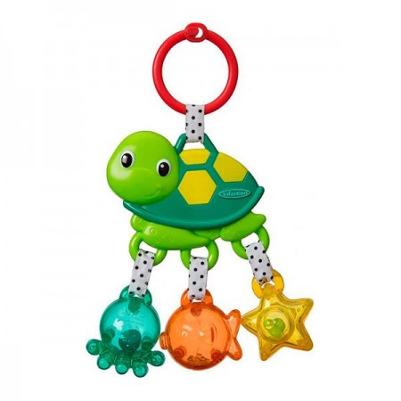 Игрушка-подвеска Infantino Морская черепашка с погремушками 316188I Игрушка-подвеска Infantino Морская черепашка с погремушками 316188I