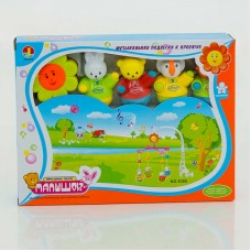 Музыкальная карусель BabyToys 6388 с заводным механизмом