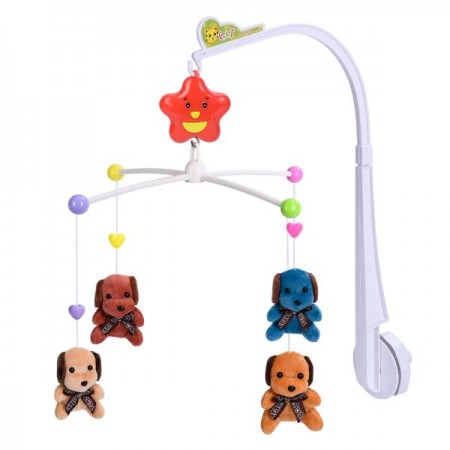 Музыкальная карусель на кроватку BabyToys D120 с плюшевыми подвесками Музыкальная карусель на кроватку BabyToys D120 с плюшевыми подвесками