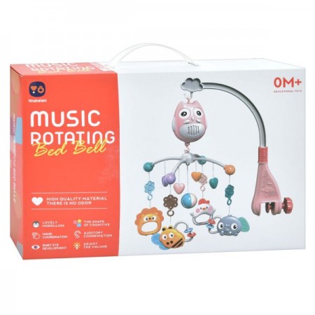 Карусель на кроватку BabyToys RT668-13 с музыкой и прорезывателем