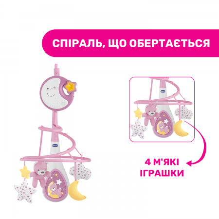 Мобиль на кроватку "Next2Dreams" арт. 07627.10 цвет Розовый Мобиль на кроватку "Next2Dreams" арт. 07627.10 цвет Розовый
