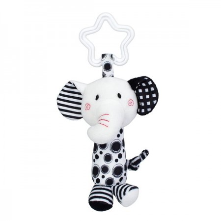 Підвіска на коляску BabyToys HB 0105 тварина з пищалкою 21см Підвіска на коляску BabyToys HB 0105 тварина з пищалкою 21см