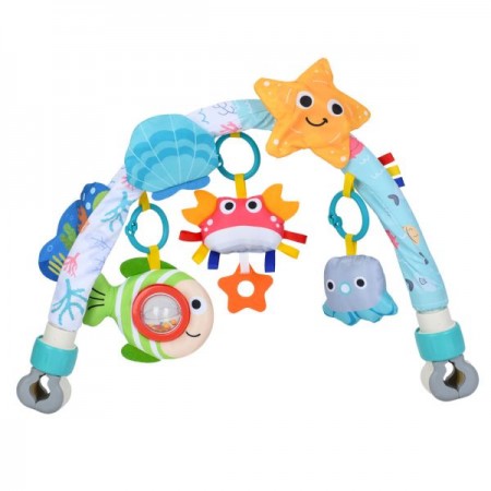 Подвеска на коляску BabyToys 6079-6080 с погремушкой и пищалкой Подвеска на коляску BabyToys 6079-6080 с погремушкой и пищалкой