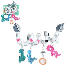 Подвеска на кроватку BabyToys HB 0101 динозавры с зеркалом и пищалкой