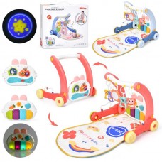 Ходунки-каталка BabyToys 6051 с пианино и музыкой, 2 цвета