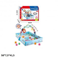 Коврик-манеж BabyToys 918-635 с шариками, 58×42 см